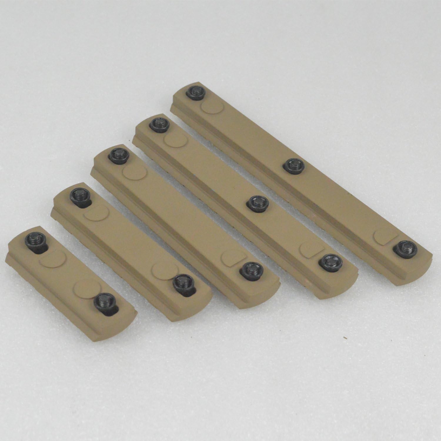 5, 7, 9, 11, 13 slot CNC Aluminum Picatinny/Weaver Section Rail Tan/FDE color : Sports & Outdoors