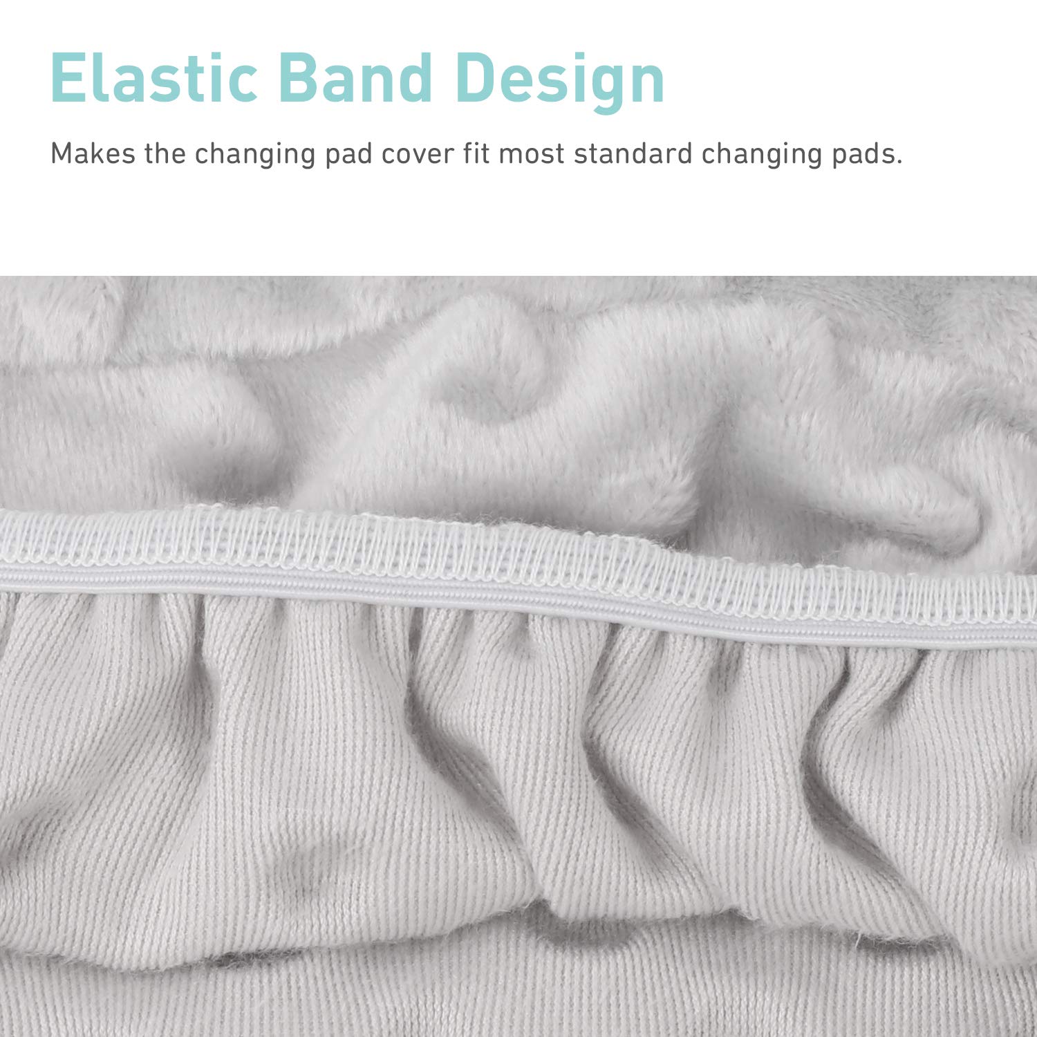 Changing Pad Cover - Babebay Ultra Soft Minky Dots Plush Changing Table Covers Breathable Changing Table Sheets Wipeable Changing Pad Covers Suit for Baby Boy and Baby Girl (2 Pack): Baby