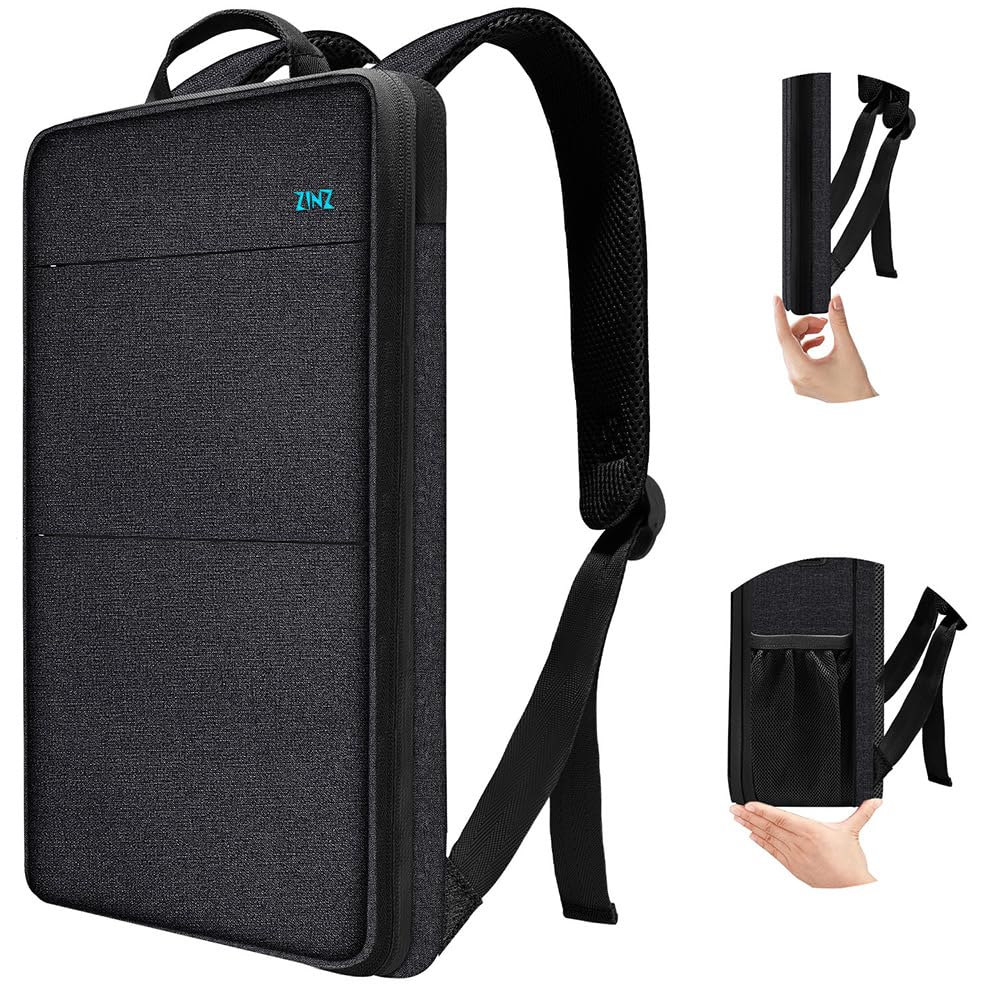 ZINZ Slim & Expandable Laptop Backpack Water Resistant Backpack Travel Backpack Compatible with MacBook Air/Pro/Neo 13-14 inch, XPS 13/14, Surface 13.5" and Most 13-14 Notebooks，B02K01