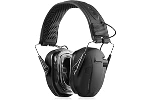 Savior Equipment Apollo Electronic Earmuffs For Shooting w/Gel Ear Pads, 24dB NRR, Noise Cancelling Ear Protection Headset