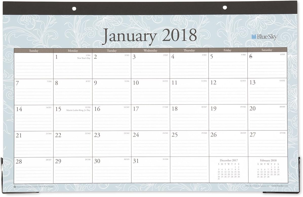 Best 2018 desk calendar blue sky