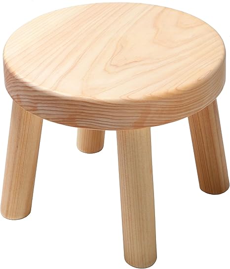 Amazon Co Jp 木遊舎 Mokuyusya ちびっ子まるイス 完成品 小さな豆椅子 子供家具 キッズミニチェア 国産天然木ひのき材 ナチュラルオイル仕上げ 座面高17cm ホーム キッチン