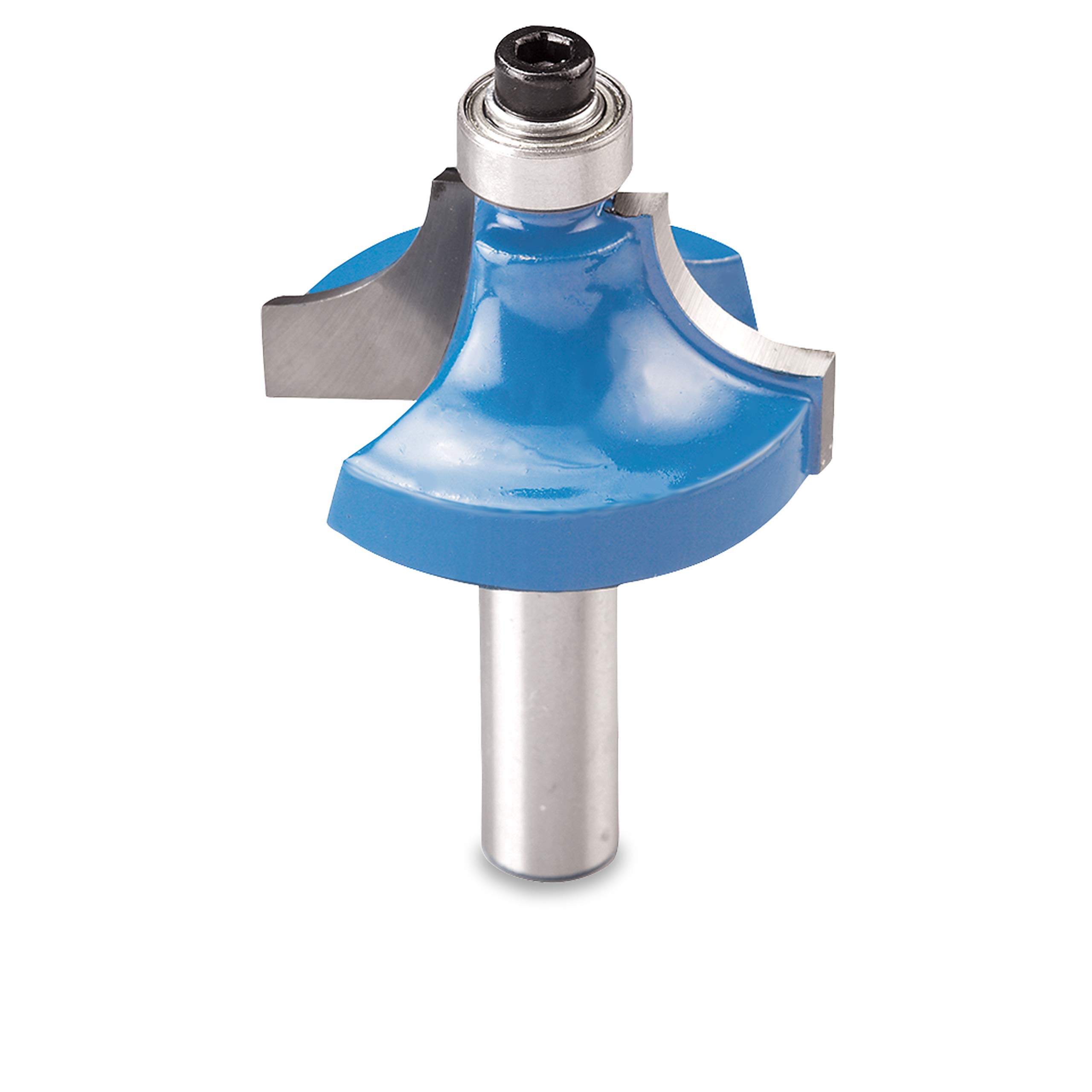 kwb End Mill Ø 25.4 Mm, Carbide-Tipped With Thrust Ball Bearing, Precise Clamping Shank and Optimised Cutting Edge Geometry for An Exact Milling Pattern