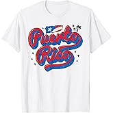 Puerto Rico Flag Hispanic Heritage Month Boricua Rican Retro T-Shirt