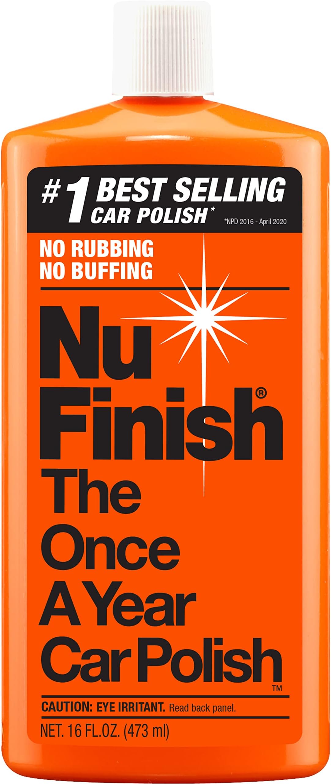 Nu Finish Car Polish, NF76 Liquid Polish for Cars, Trucks, 16 Fl Oz