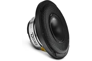 DS18 PRO-HY6.4MSL 6.5" Shallow Hybrid Mid-Range Car Audio Loudspeaker with Built-in Driver and Grill Included 300W Max 150W RMS 4 Ohms (1 Speaker)