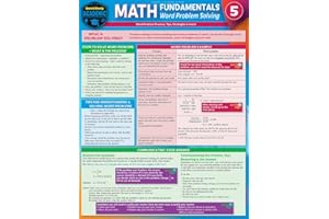 Math Fundamentals 5 - Word Problem Solving: A Quickstudy Laminated Reference Guide