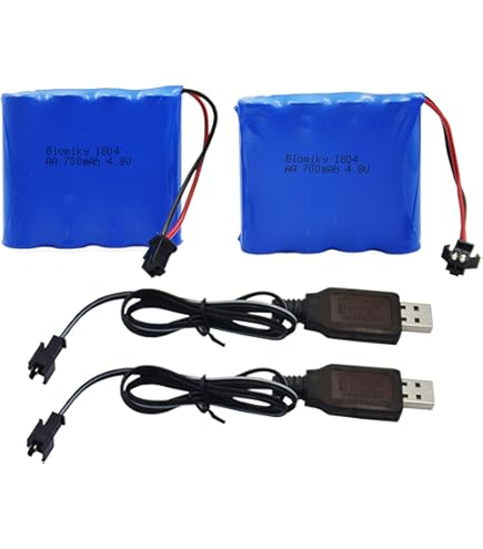 PAPIER TOILETTE-Batterie 4,8 V 2400 MAh Rechargeable AA NiMH 4,8 V Pour Voiture RC Avec Fiche SM