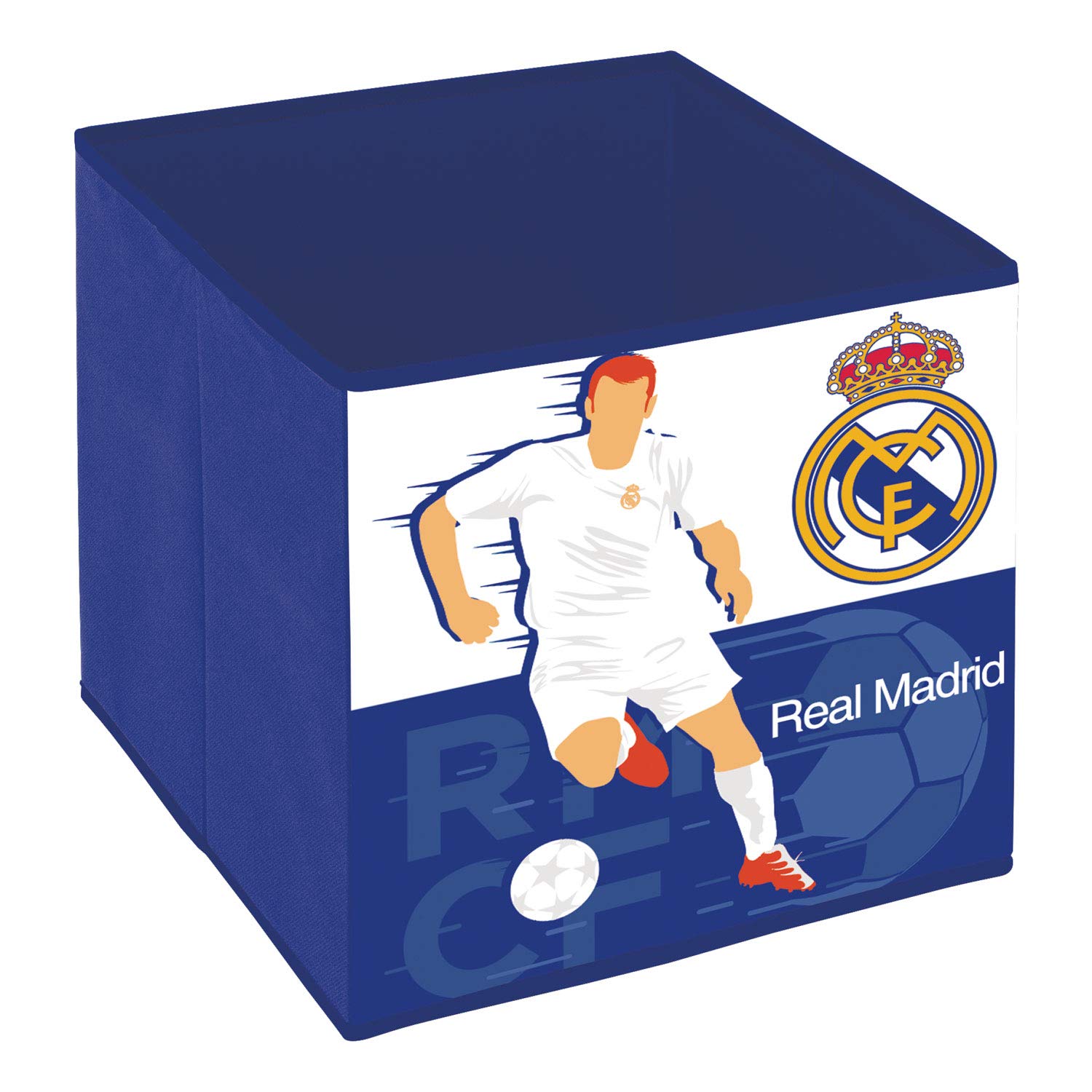 ARDITEX RM13725 – Foldable Cube Fabric Organiser 31 x 31 x 31 cm from Clubs-Real Madrid CF