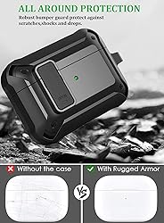 Olytop for Airpods Pro 2/1 Gen Case Cover with Lock