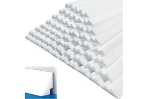 Bhyhok 60PCS Peel and Stick Pool Cove, Closed Cell Foam Above Ground Pool Cove with Adhesive Backing, 24' Round Pool Liner Pr