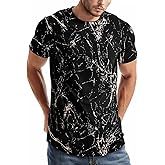Keasmto 3D Print Cool T Shirts Graphic Design Casual Summer Short Sleeve Fashion Tees Shirt for Men Women