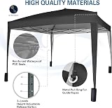 mcc direct Pop-up Gazebo 3m x 3m with Sides 4 Weight Bags Silver Lining view 4