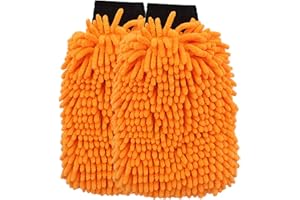 SCRUBIT Car Wash Mitt Car Scrubber - 2 Pack – Scratch-Free Car Sponges for Washing, Dual Sided Wash Mitts for Car Washing - Premium Car Wash Sponge for Cars, Trucks, and Boats