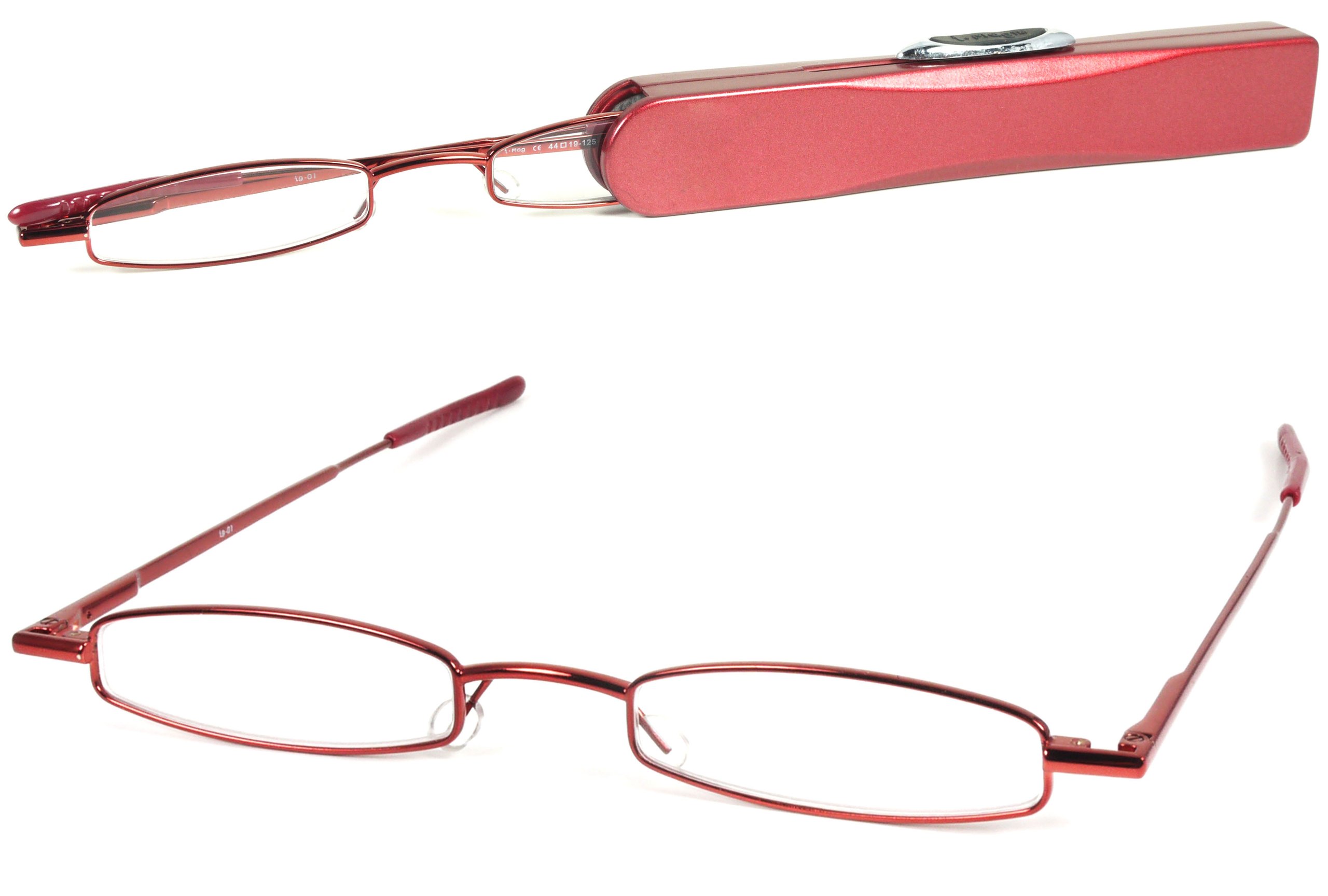 Buy IMag Mini Metal Spring Hinge Reading Glasses with Slide Open Hard