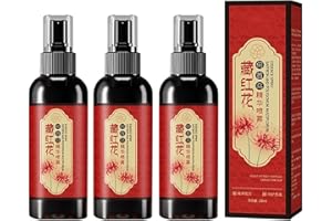 Saffron Hair Blackening Spray, Herbal Black Hair Spray Saffrons and Polygonum Multiflorum Essence Sprays Anti-Lost Stengthen 