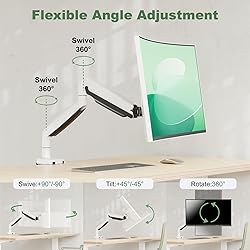 UPGRAVITY Ultrawide Monitor Arm for 13 to 34 inch