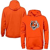 Outerstuff NFL Cincinnati Bengals Orange Kids Youth 8-20 Official Licensed Alternate Fleece Primary Logo Pullover Hoodie