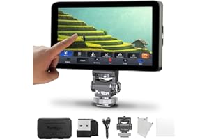 Portkeys LH7H Camera Field Monitor 7" 1000nit Touch Screen Freeze Frame FHD 1080P60 3D LUT ARRI False Color for DSLR (Dark Grey)