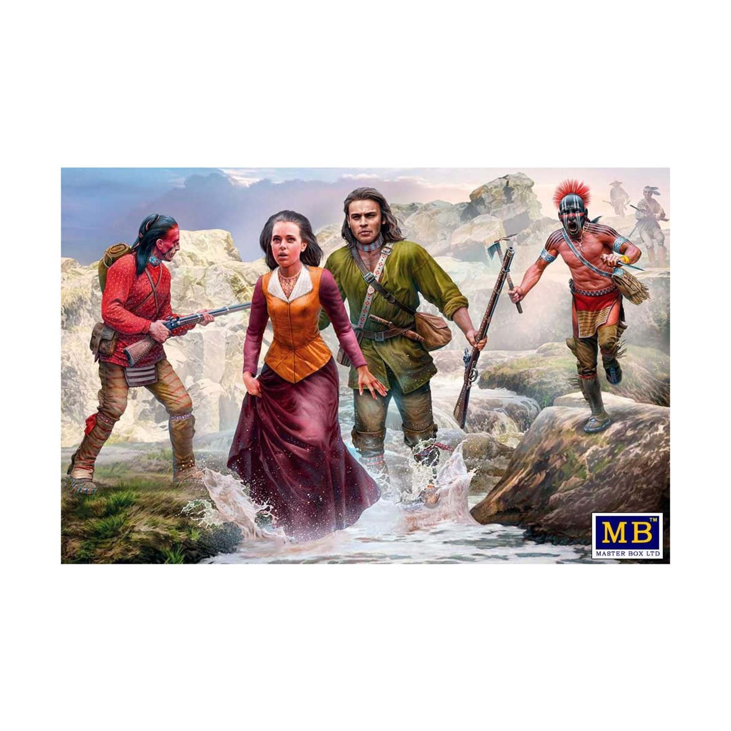 Masterbox 1:35 - The Mohicans, Indian War Series, No.6