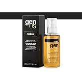 Genus Argan Moisturizing Hair Serum - Enriched with Argan &amp; Linseed Oil for Dry, Frizzy, Treated Hair, Hydrating, Anti-Frizz, Split End Control, Adds Shine &amp; Softness - 100ml