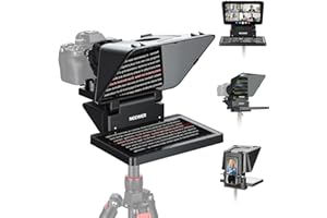 NEEWER 2 in 1 Teleprompter 11 Inch with Monitor, Supports Screen Mirroring, Portable Prompter for Camera Mobile Phone Webcam 