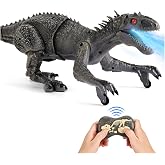 Large Indominus Rex Dinosaur Toys for Kids Boys Remote Control Gift Ages 6+ | USB-C Charging, Smoke-Blowing, Realistic Large Walking, Roaring Sounds