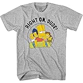 The Simpsons Boys Bart Simpson Skating Shirt - Krusty The Klown, Bart and Homer Simpson Tee Graphic T-Shirt