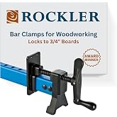 Rockler Sure-Foot 24 in Bar Clamp, Aluminum Woodworking Bar Clamp | Bar Clamp &ndash; Secure Workpiece Clamping &ndash; 24" Bar Clamp &ndash; Lightweight Aluminum &ndash; Built-In Clamp Hook
