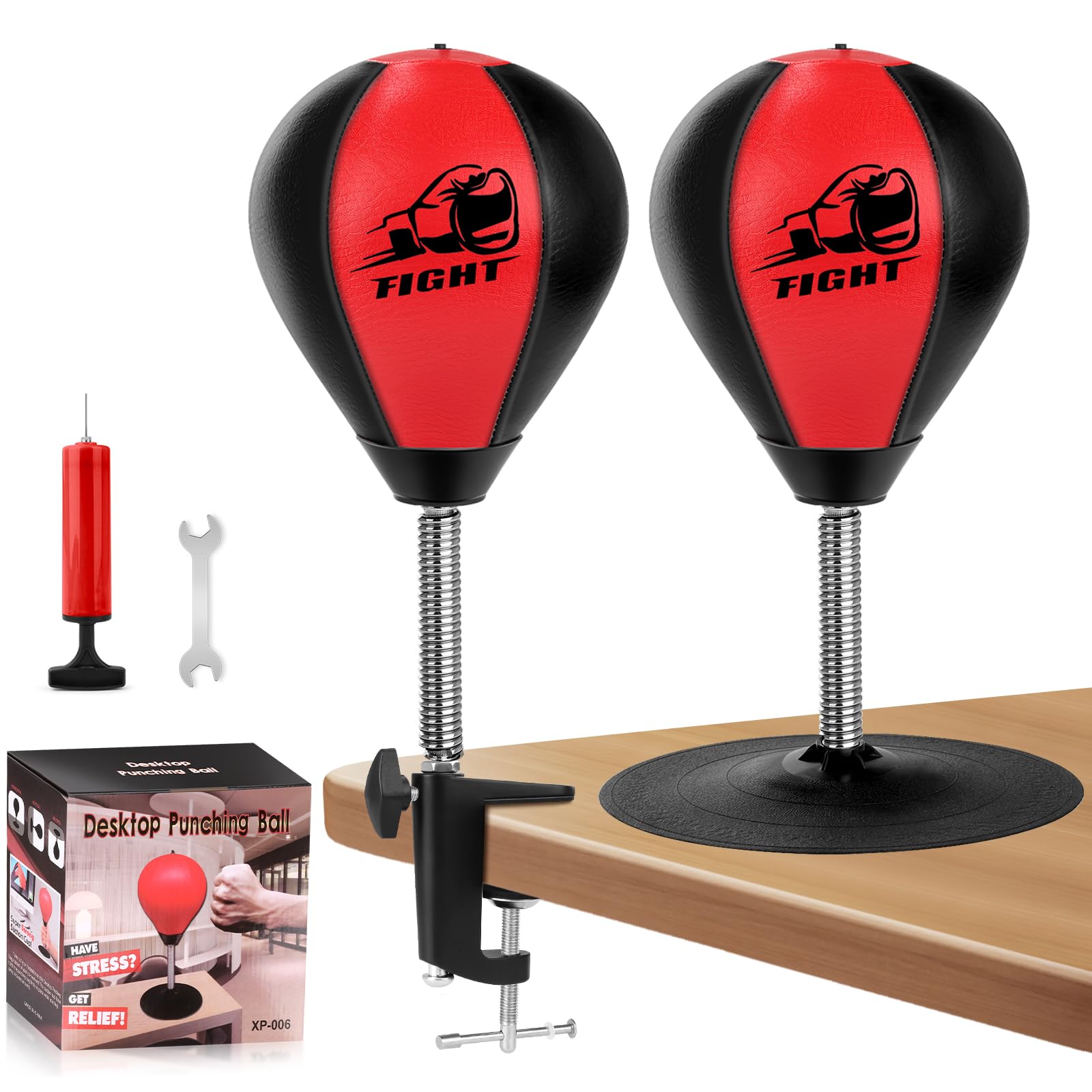 Photo 1 of *UNTESTED*
Desktop Punching Bag, Stress Relief Boxing Bag Speed Balls, Desk Punching Bag Stress Buster-Super Suctions to Your Desk, Christmas Thanksgiving White Elephant Gifts for Boss or Coworker