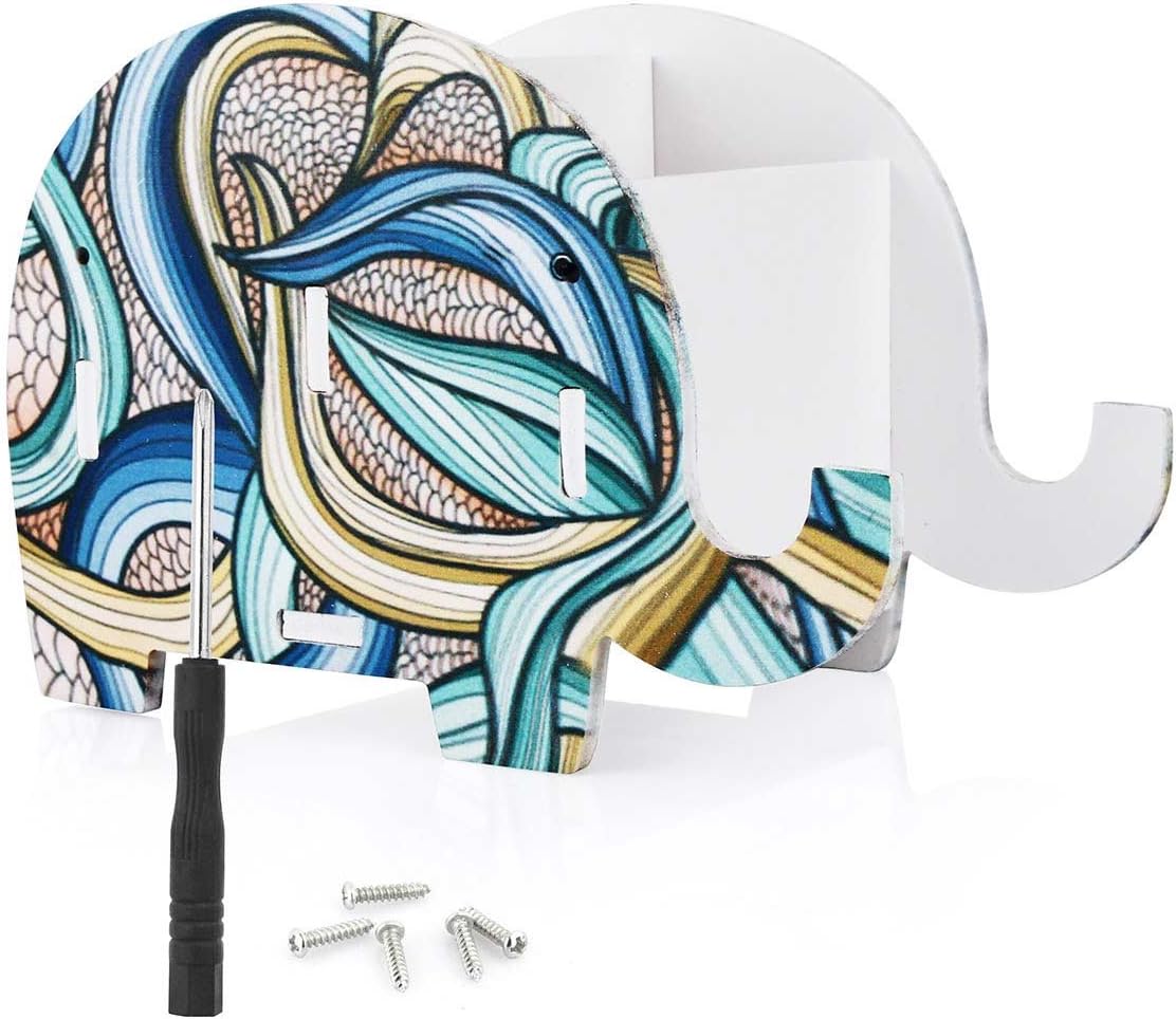 COOLBROS Elephant Pencil Holder With Phone Holder Desk Organizer Desktop Pen Pencil Mobile Phone Bracket Stand Storage Pot Holder Container Stationery Box Organizer (Indian elephan) : Office Products