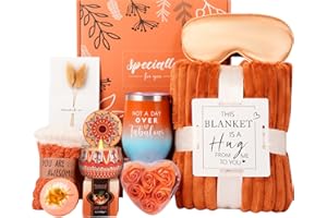 HAIBEOT Fall Gifts Basket for Women,Birthday Gifts for Women Mom Her Wife Friend w/Fall Candle,Fall Home Decor,Self Care Get Well Gifts Spa Set,Anniversary,Halloween Christmas Thanksgiving Fall Gifts Box Cozy