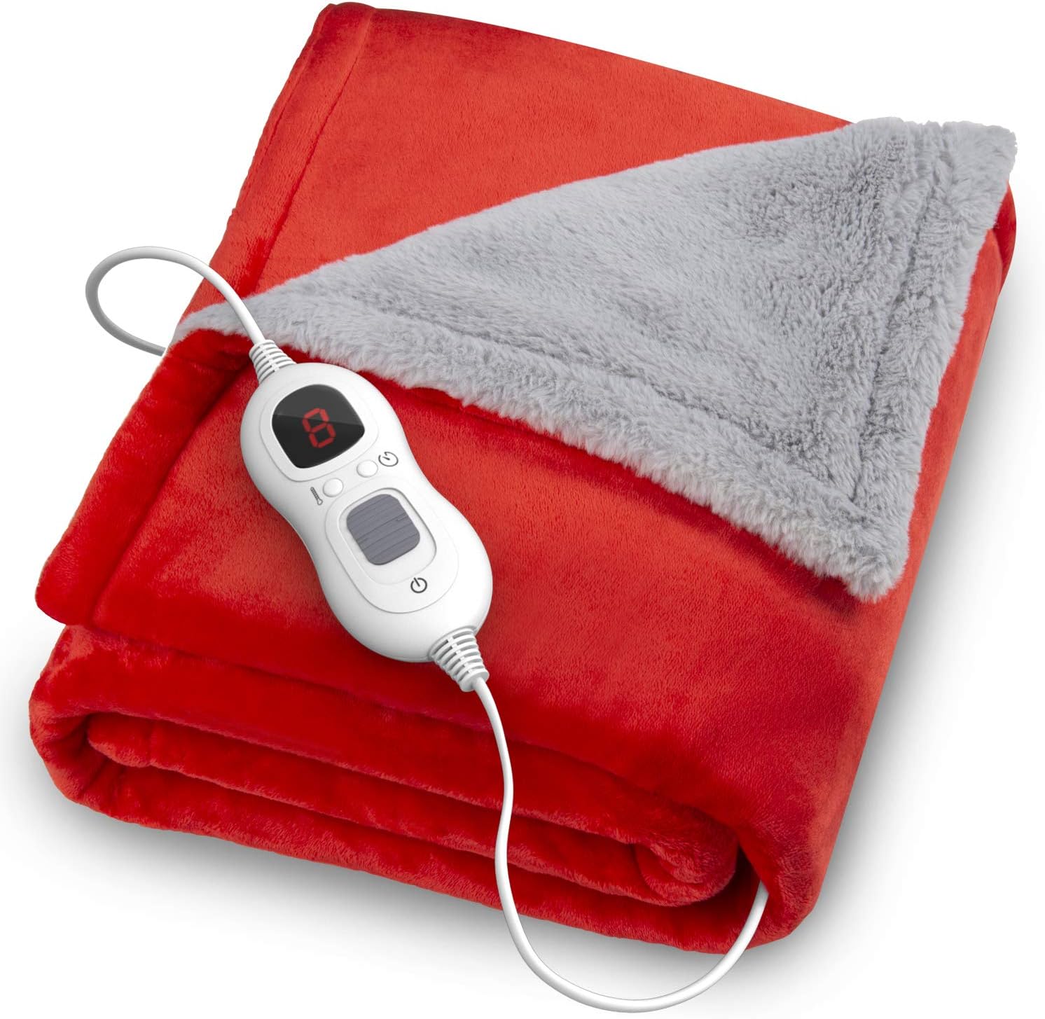 Vellax Heated Blanket 127x152 cm, Scarlet Red Amazon.co.uk Kitchen & Home