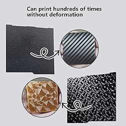 Kobra 3 3D Printer Double Sided Glossy PET Carbon