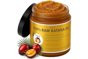 YBW Raw Batana Oil for Hair Growth by Dr. Sebi Organic Raw Honduras Oil - 100% Pure & Natural Botana Paste for Thicker, Stronger Hair for Men and Women