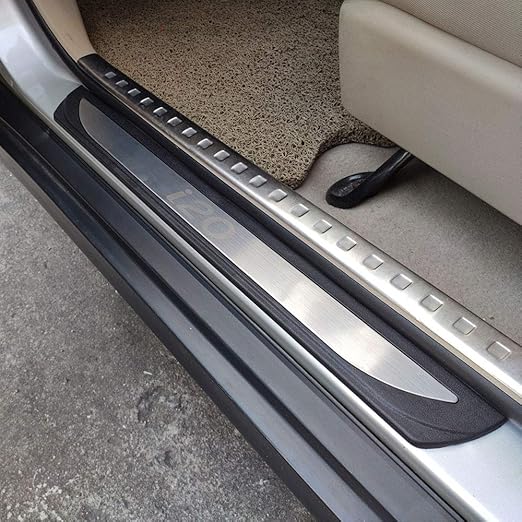 Stainless Steel Car Sill Kick Plates Pedal, Scuff Plate Sticker Car