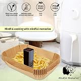 Mindful Memories Air Fryer Liners 120 pcs Non-Stick for Ninja Fryer view 3