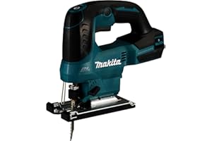 Makita 18V LXT Brushless Jig Saw with D Handle and Orbital Setting Ideal for Curved & Straight Cuts in Wood, Metal & Plastic