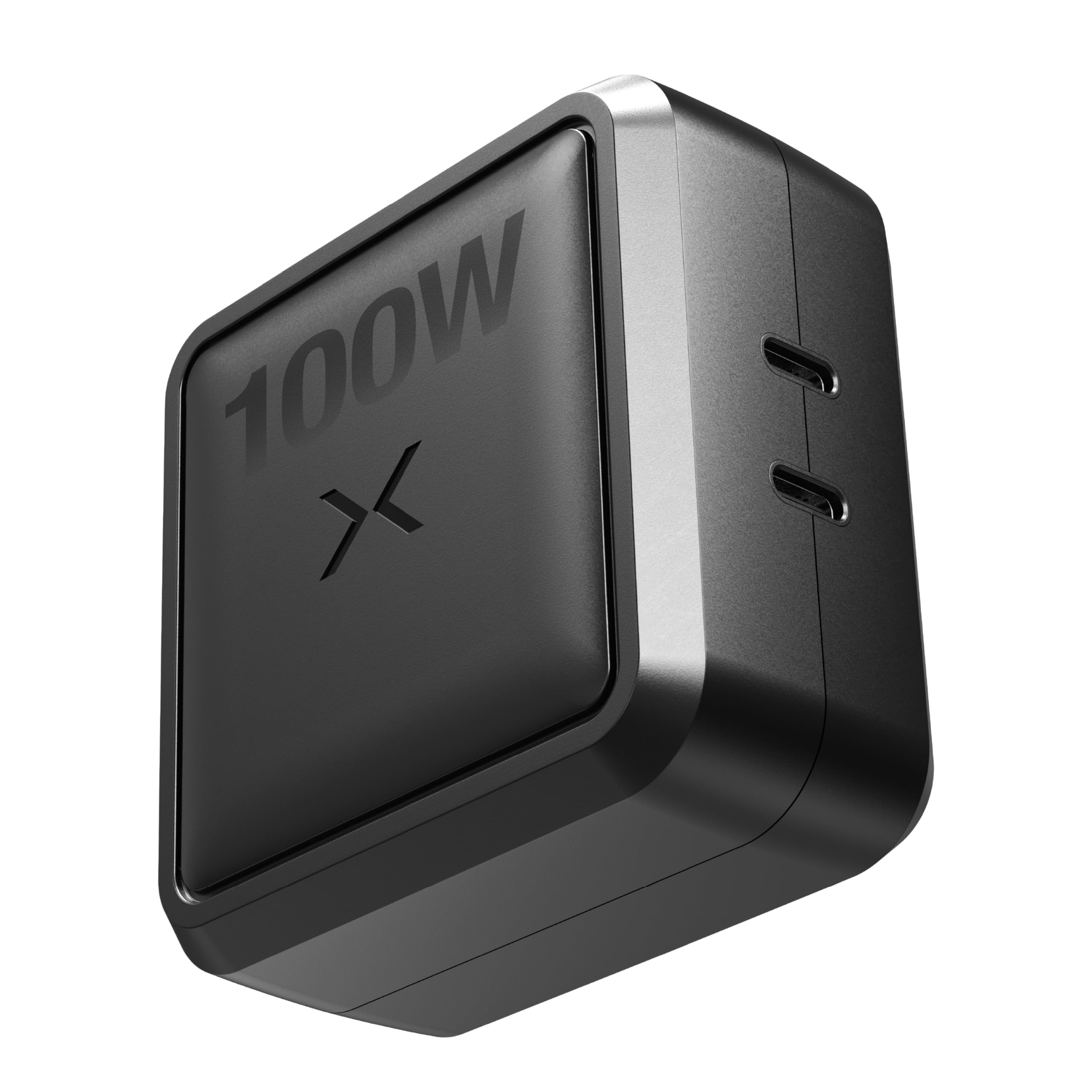 NOCO XGrid X100: 100W USB-C Charger – Dual Port GaN Power Adapter with PD 3.0, QC 4.0+, and PPS – Fast Charging with Smart Power Distribution – Foldable Wall Plug, UL Listed