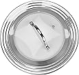 Stainless Steel Universal Lid for Pots, Pans and Skillets - Fits 7 In to 12 In Pots and Pans - Replacement Frying Pan Cover and Cast Iron Skillet Lid