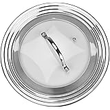 Stainless Steel Universal Lid for Pots, Pans and Skillets - Fits 7 In to 12 In Pots and Pans - Replacement Frying Pan Cover a
