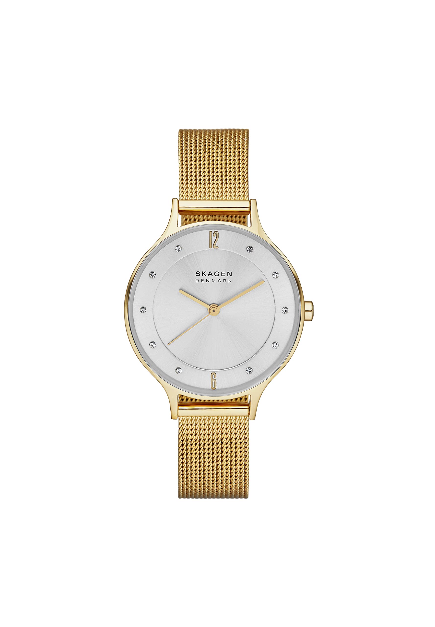 Skagen Watch for Women Anita Lille, Three Hand Movement, 30 mm Gold Stainless Steel Case with a Stainless Steel Mesh Strap, SKW2150 — image 1