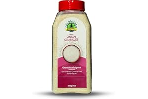 Buddha Spices Inc. Onion Granulated Powder - 400g (14 oz) - Convenient and Long-Lasting - Pure Indian Origin
