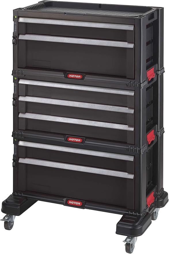 Keter Tool Trolley 7 Drawers 60 x 38 x 83 cm Amazon.co.uk DIY & Tools
