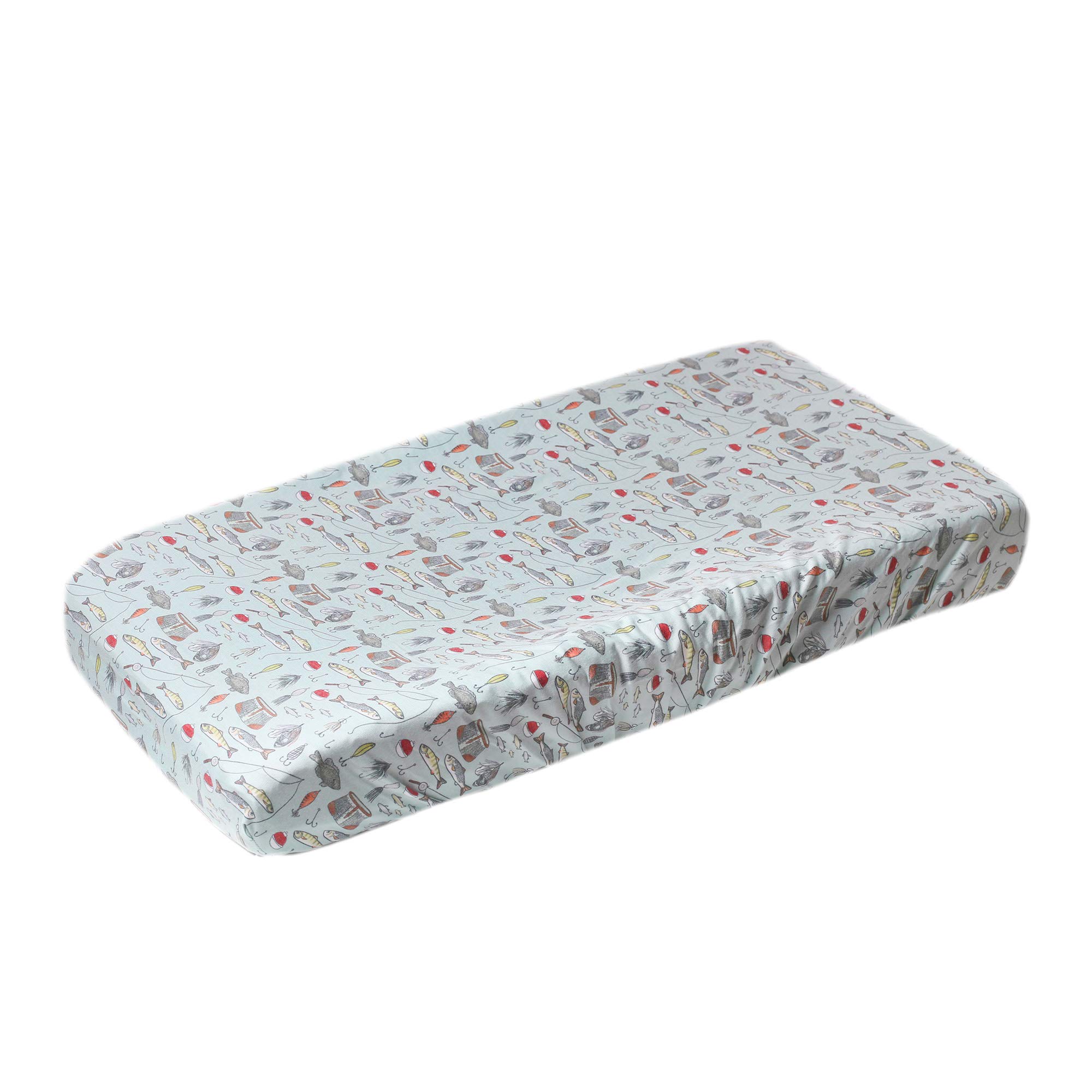 Photo 1 of Copper Pearl Premium Knit Changing Pad Cover Soft, Stylish, and Universal Fit for All Standard Diaper Changing Pads, Trendy Design Changing Pad Covers, Trout