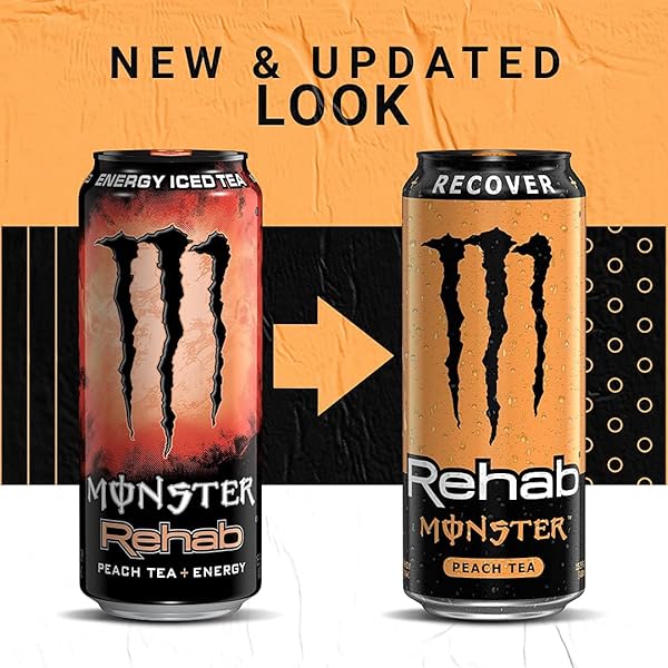 MONSTER REHAB – PEACH TEA + ENERGY – 15.5OZ