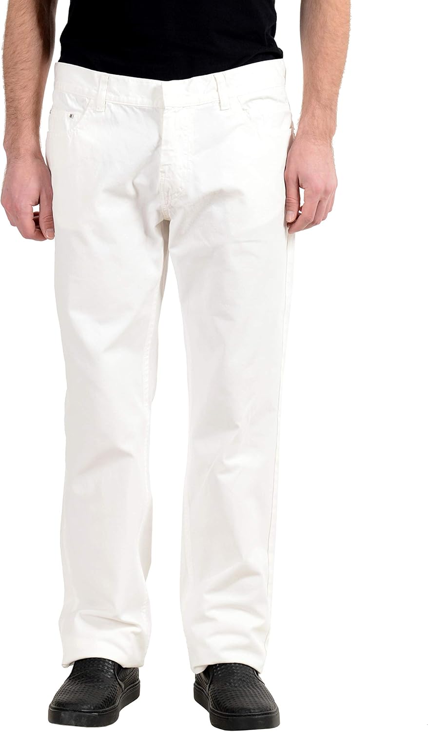 white straight leg jeans mens