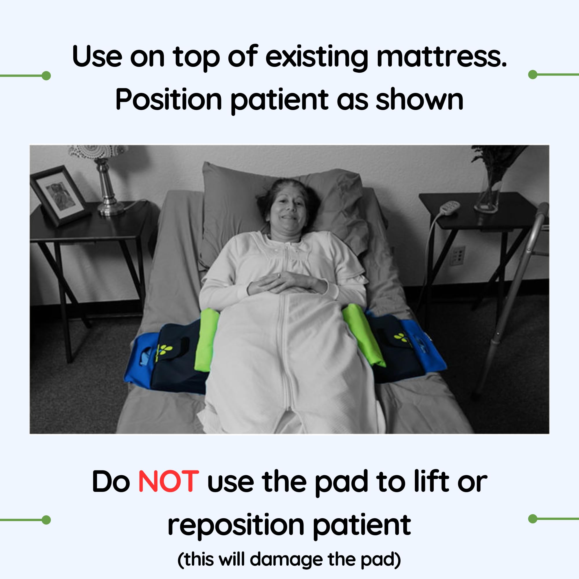 PRS Medical | PURAP Bedsore Mattress Pad - Pressure Sore Prevention & Treatment - Pressure Relief Fluid 3D Flotation Technology - 38 x 12 x 3 inches