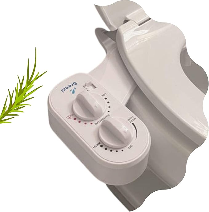 Bidet Toilet Attachment by BREEZI DELUXE Self Cleaning Retractable