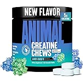 Animal Creatine Chews – Enhanced Creatine Monohydrate Chewable Tablets with AstraGin & Sea Salt, Max Absorption Pre Post-Workout, Lean Muscle Growth, Strength & Recovery, New Flavor Candy Crush’d